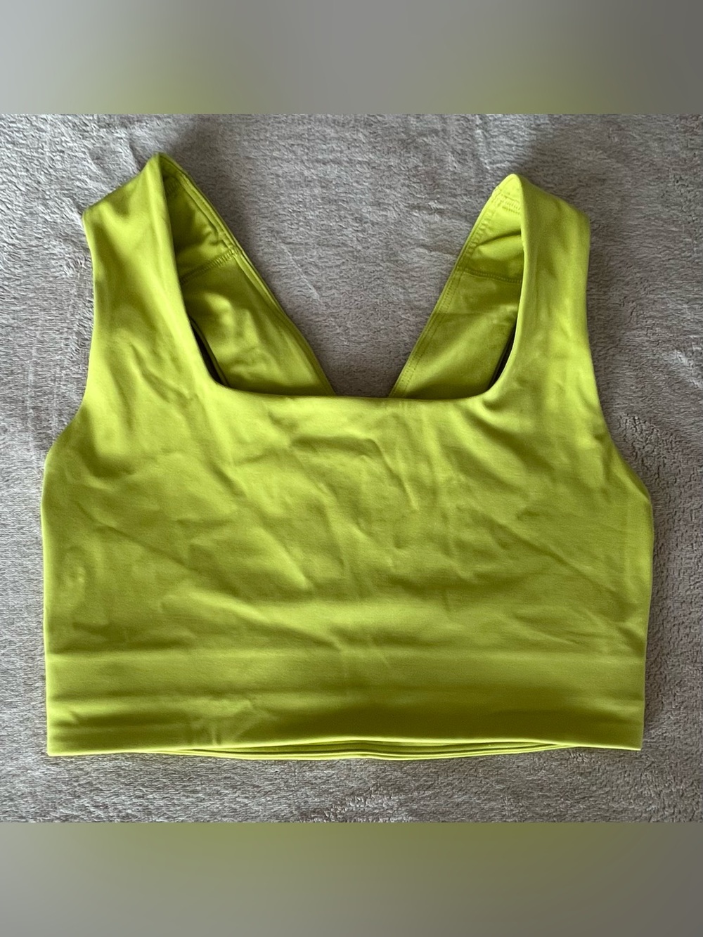 FP Movement by Free People Lime Green V-Back Sports Bra